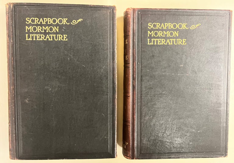Item #10110 Scrap Book of Mormon Literature: Religious Tracts (2 vols.). Ben E. Rich.