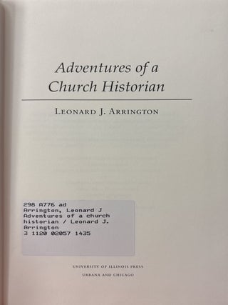 Adventures of a Church Historian