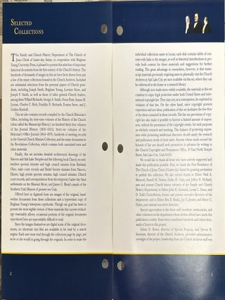 Selected Collections from the Archives of the Church of Jesus Christ of Latter-day Saints (2 vols.)
