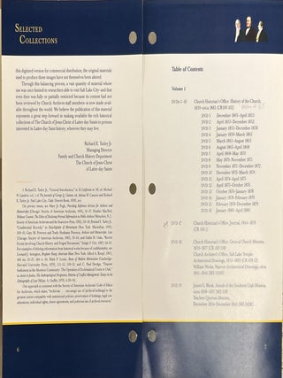 Selected Collections from the Archives of the Church of Jesus Christ of Latter-day Saints (2 vols.)