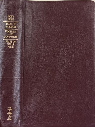 Item #15083 Quad, genuine burgundy leather, large print, indexed