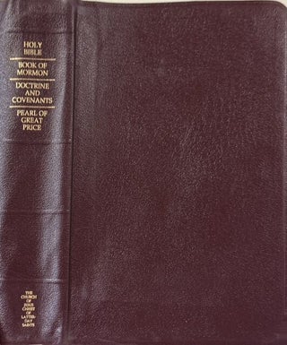 Item #15083 Quad, genuine burgundy leather, large print, indexed