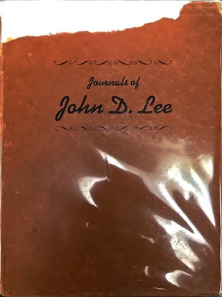 Item #1581 Journals of John D. Lee, 1846-47 and 1859. Charles Kelly