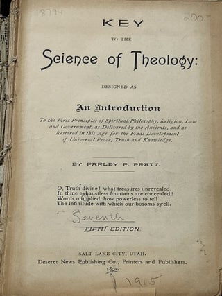 Key to the Science of Theology; Designed as An Introduction .. | Parley ...