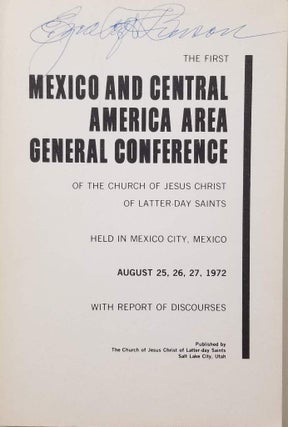 Item #22870 Official Report of the First Mexico and Central America Area General Conference of...
