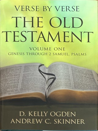 Item #24473 Verse by Verse, The Old Testament: Volume One (Genesis through 2 Samuel, Psalms). D....