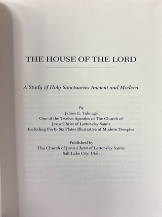 The House of the Lord (Church Employee Gift)