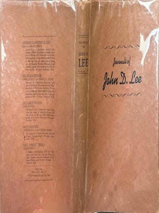 Item #27059 Journals of John D. Lee, 1846-47 and 1859. Charles Kelly