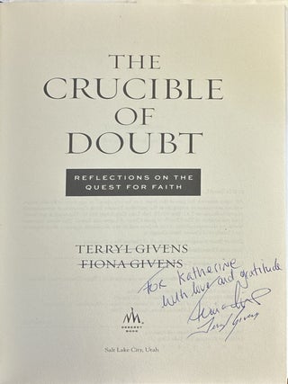 The Crucible of Doubt: Reflections on the Quest for Faith