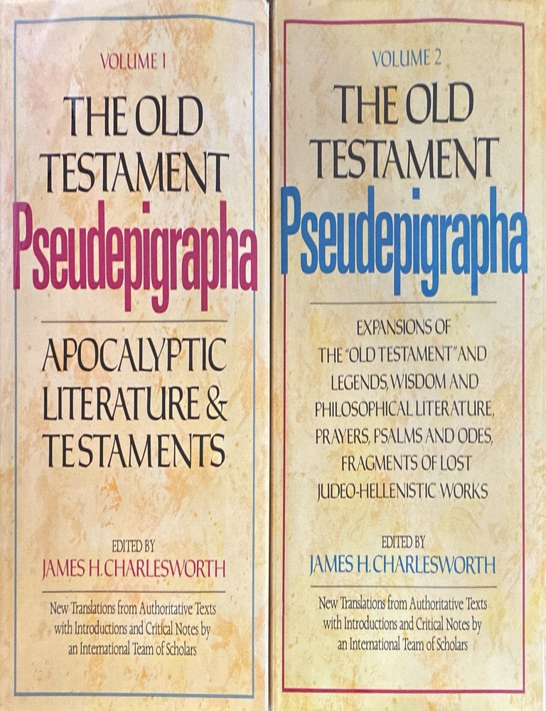 Item #33268 The Old Testament Pseudepigrapha, Volumes 1 & 2. James J. Charlesworth, ed.