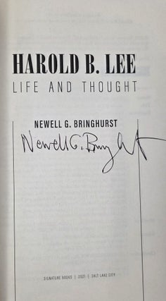 Harold B. Lee: Life and Thought