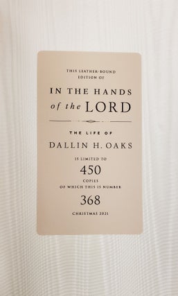 In the Hands of the Lord: The Life of Dallin H. Oaks