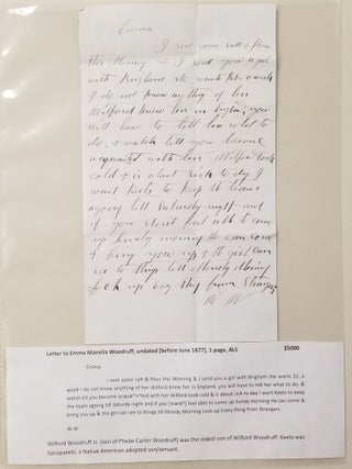 Item #36698 Wilford Woodruff to Emma Manella Woodruff, ALS