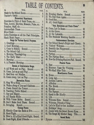 The School and Primary Songster; Containing Songs for Public Schools, Primary Associations, Kindergarten, Etc., All Specially Composed and Arranged to Suit Childrens' Voices. Also as a Reader of Vocal Music