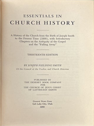 Essentials in Church History