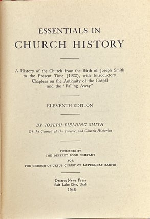 Essentials in Church History