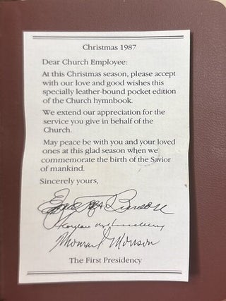 Hymns - Pocket size with fold-over snap Church Employee Gift Edition