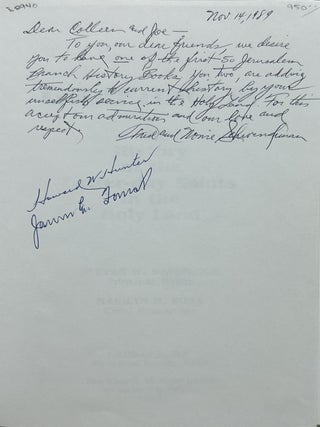Grafting In - Signed by President Howard W. Hunter; A History of the Latter-day Saints in the Holy Land