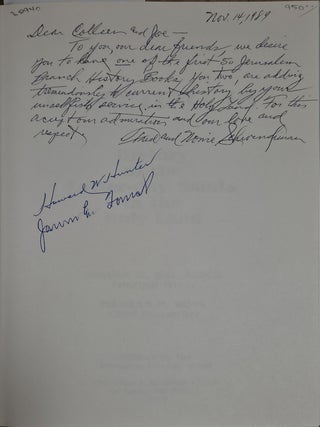 Grafting In - Signed by President Howard W. Hunter; A History of the Latter-day Saints in the Holy Land