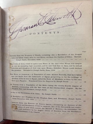 Miscellaneous Pamphlets - bound. Series of Pamphlets. (Pearl of Great Price)