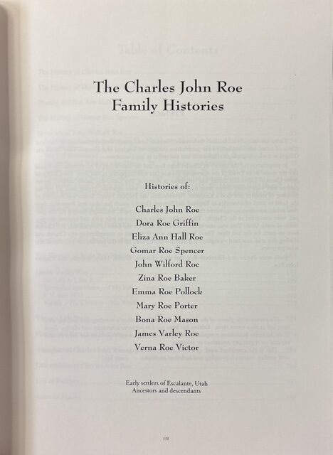 Charles John Roe Family Histories | Joan Mason Say