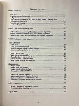 Item #39819 They Gathered to Zion : Histories of the Pioneer Ancestors of Delbert Molen Lamb and...