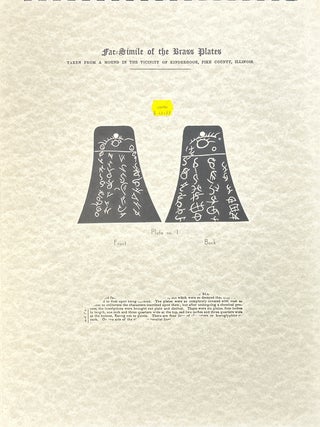 Fac-Simile of the Brass Plates. Ariel R. Davis.