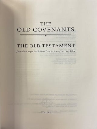 Restoration Scriptures, 3 vol. set. Red leather. Volume One - Old Covenants (Although commonly referred to as the Old Testament, this volume has been renamed The Old Covenants because it includes the covenants that were established with Adam, Enoch, Noah, Abraham, and Moses. This new title more accurately reflects the nature of the material contained within it and places it in juxtaposition with the volume called The New Covenants.); Volume Two - New Covenants (New Testament - This edition of the New Testament is drawn from Joseph Smith’s New Translation of the Holy Bible, commonly known as the Inspired Version; Book of Mormon - The foundational text used as the basis for this edition was Joseph Smith’s last personally-updated version (1840); Variations found in this edition of the Book of Mormon are due to corrections guided by resources that include Analysis of Textual Variants of the Book of Mormon, 2nd Edition, Royal Skousen, 2017; Glossary of Gospel Terms) Volume Three - Modern Covenants (Teachings and Commandments Covenant of Christ - A Modern English Version of the Book of Mormon)