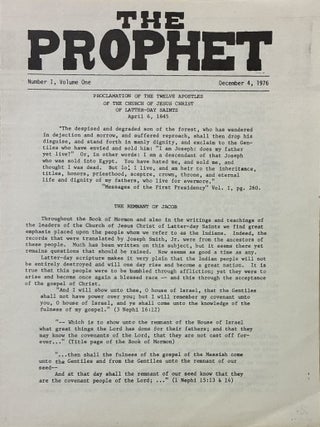 The Prophet, 2 issues. Ernest D. Strack.