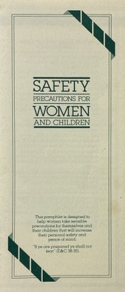 Item #40420 Safety Precautions for Women and Children
