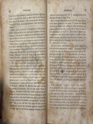 Mormonism unvailed; or, a faithful account of that singular imposition and delusion, from its rise to the present time. With sketches of the characters of its propagators, and a full detail of the manner in which the famous golden Bible was brought before the world. To which are added, inquiries into the probability that the historical part of the said Bible was written by one Solomon Spalding [sic], more than twenty years ago, and by him intended to have been published as a romance
