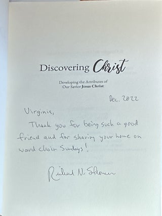 Discovering Christ: Developing the Attributes of our Savior Jesus Christ