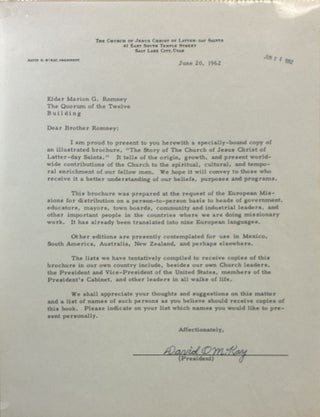 The Story of the Church of Jesus Christ of Latter-Day Saints (The "Mormons")