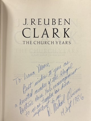 J. Reuben Clark: The Church Years