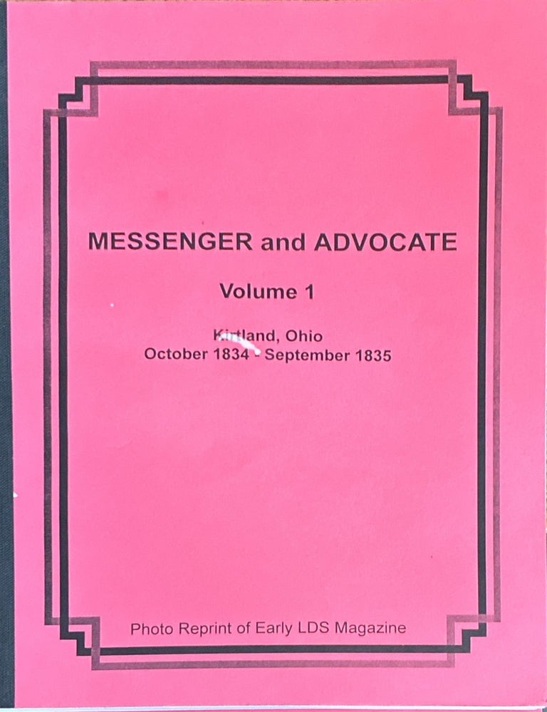 Item #6794 Messenger and Advocate