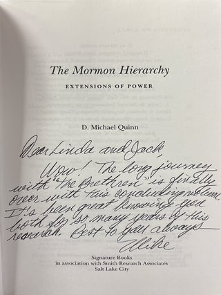 The Mormon Hierarchy: Extensions of Power